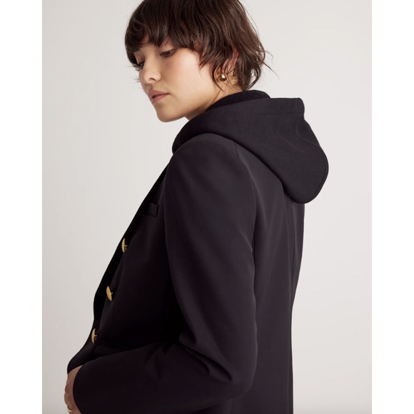 NWT Black Hoodie with Hoodie Insert - Picture 3 of 5